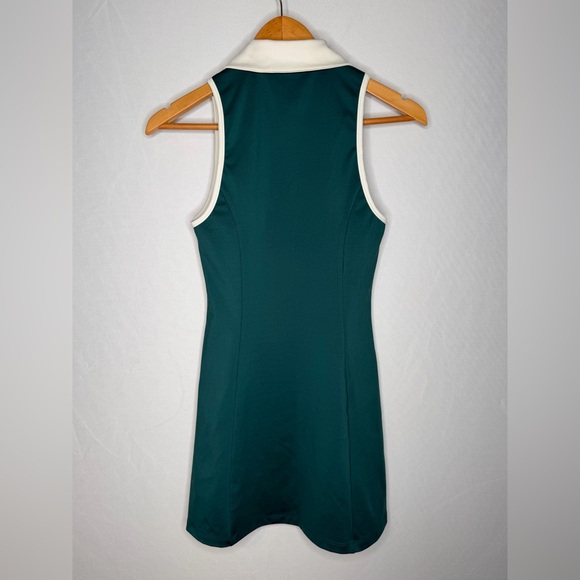 REFORMATION EcoMove Leslie Zip-Front Activewear Dress in Color Pine. Size Small. - Picture 6 of 10